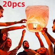 Paper Lanterns, Biodegradable Wishing Lanterns,Lanterns to Release in Memorial Events and Environmentally Friendly for Weddings Birthdays & Party，1pcs
