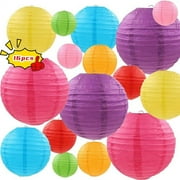 Paper Lanterns,Chinese Lanterns Paper Hanging Decorations Ball Lanterns Lamps for Home Decor, Parties, and Weddings