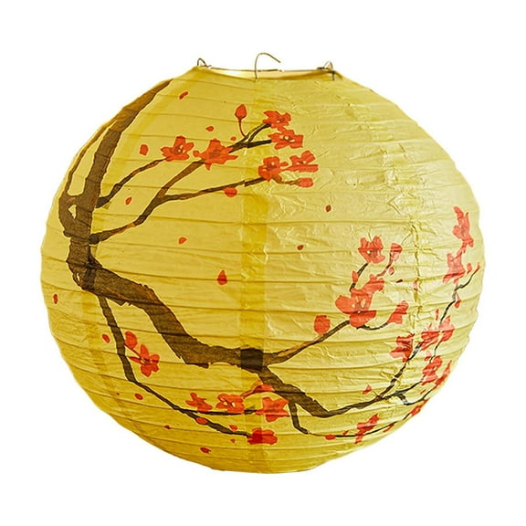 A Paper Lanterns Classical Traditional Lampshade 12X12 Inch Size Spring Decoration For Courtyard Home Festive Lighting Holiday Party Supplies Hanging Decor Multicolor Design