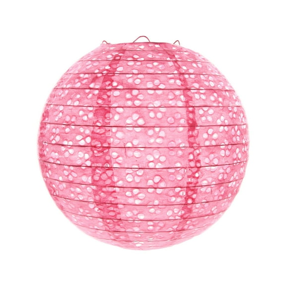 Paper Lanterns Hanging Decor | Hollow Folk Art Design | Intricate Traditional Craftsmanship | Sturdy Reusable High-Quality Paper | Ideal for Weddings Parties Events | 1 Pack
