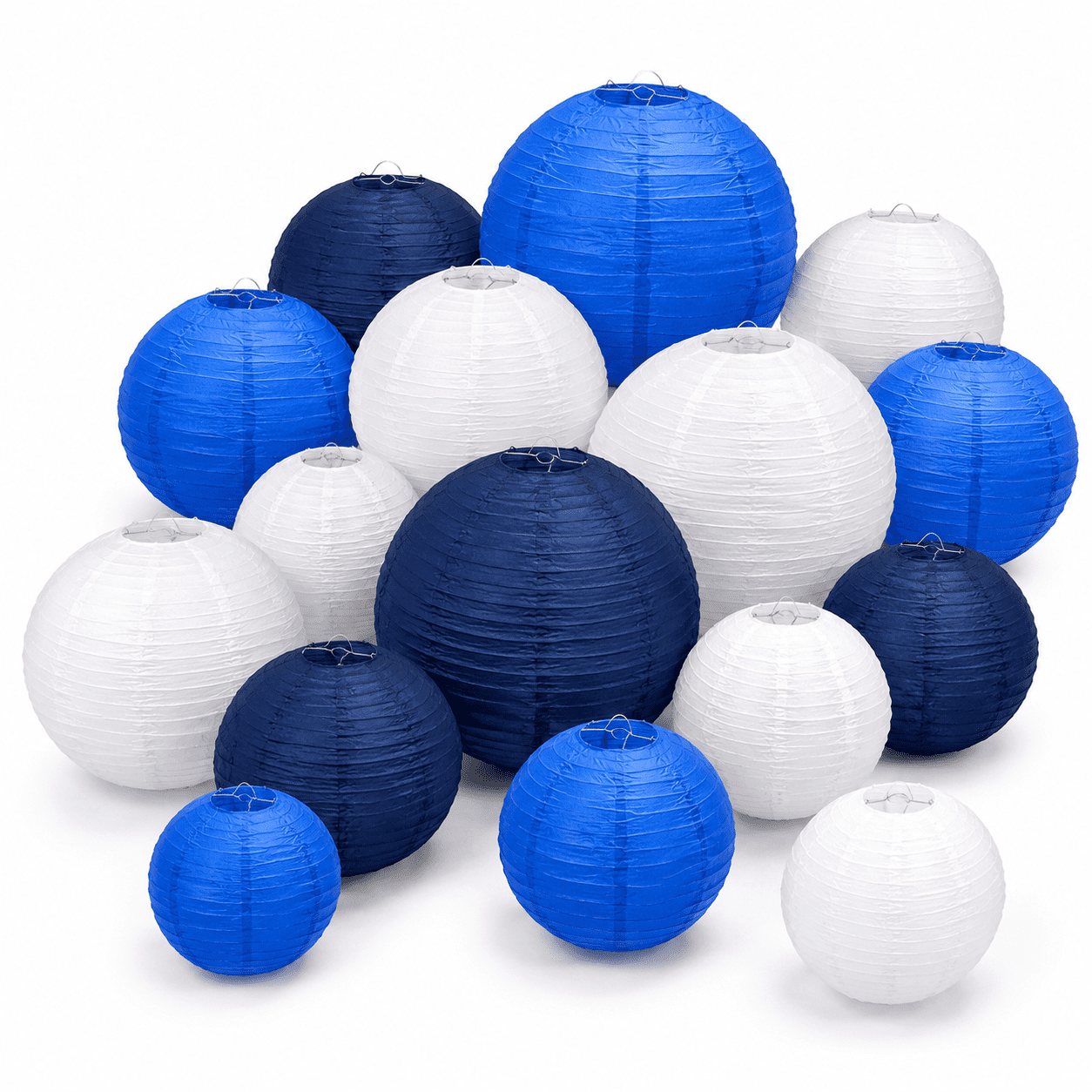 Paper Ltern Paper Lanterns Party Decorations Blue - Walmart.com
