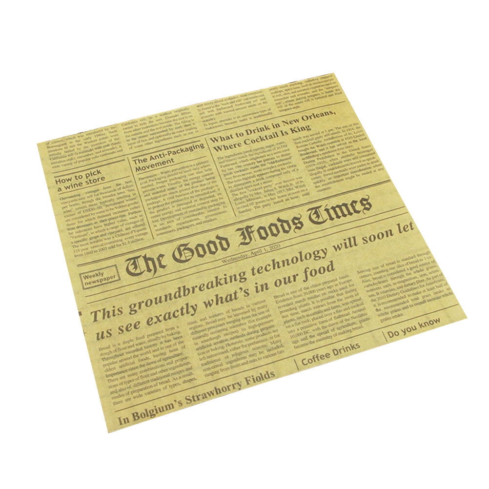 Paper Liner Food Basket Cookie Wrappers 50 Pcs Towel Roll Disposable Greaseproof Sheets Baskets