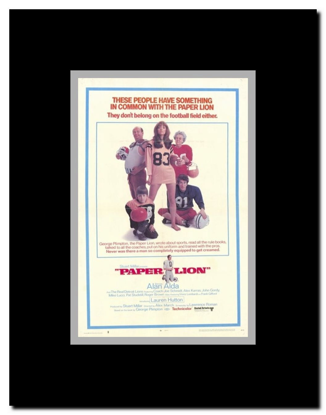 Paper Lion Framed Movie Poster