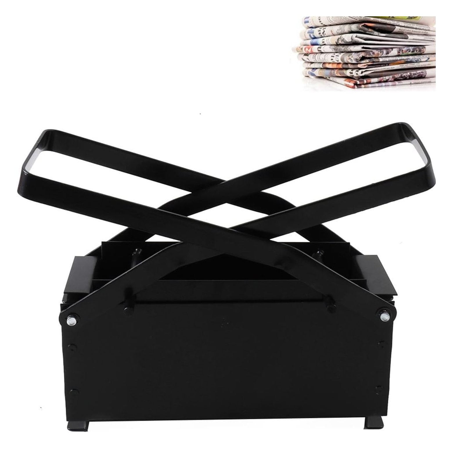 Paper Log Briquette Maker, DIY Recycle Newspaper Log Briquette Press ...