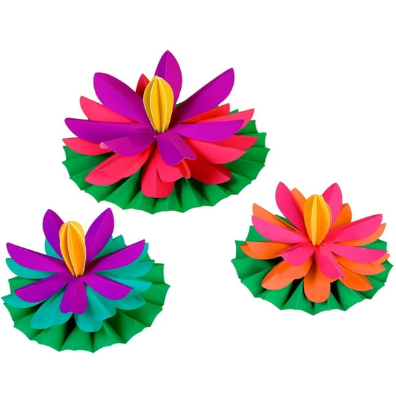 Paper Lotus Paper Flowers 3 Pack