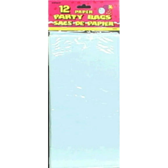 Paper Luminary & Party Bags, 10 X 5 in, Baby Blue, 12ct (Pack of 4)