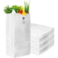 thumbnail image 1 of Paper Lunch Bags 8 Lb White Paper Bags 8LB Capacity - Kraft White Paper Bags, Bakery Bags, Candy Bags, Lunch Bags, Grocery Bags, Craft Bags - #8 Lunch Paper Bags by EcoQuality (200, #8 - 8LB), 1 of 6