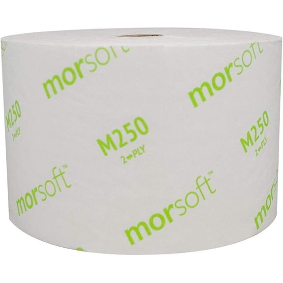 Paper M250 Mor-Soft less Alternative Bath Tissue Septic-Safe, 2-Ply White, 1250/Rl 24/Ct