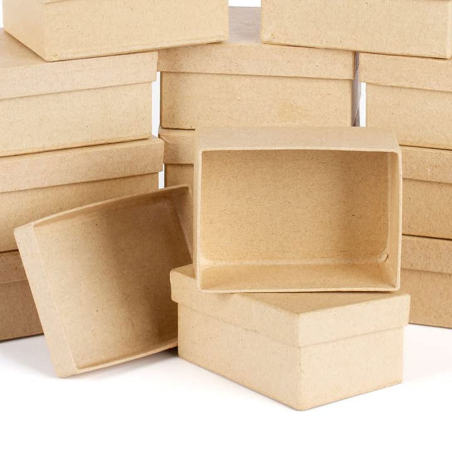 Paper Mache Assorted Small Boxes Pack of 24 Papier Mache Boxes with