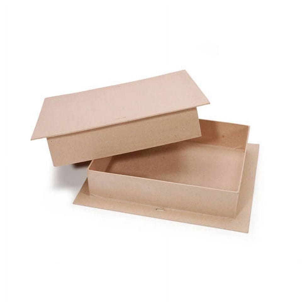 Paper Mache Rectangle Box Set, 3.50 x 2.50 x 1.50 Inches, Mardel