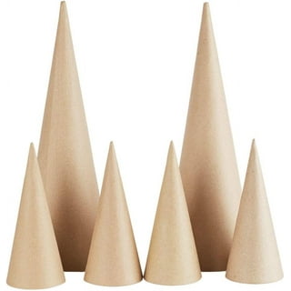 10 x Round Cardboard Cones H:10cm D:5cm Craft Handmade Paper Mache Cre –  Homecrafts
