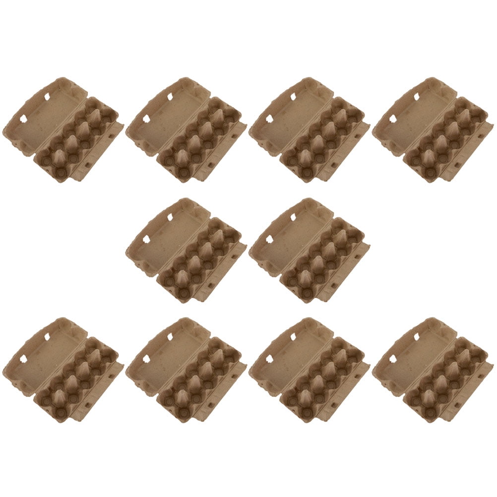 Paper Mache Egg Tray 10 Pcs Native Eggs Bulk Packing Boxes Refriderator