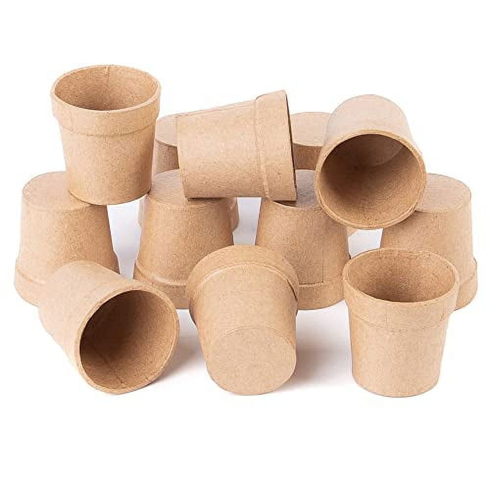 Paper Mache Flower Pots(12 Pcs) These Papier Mache Pots Look Like