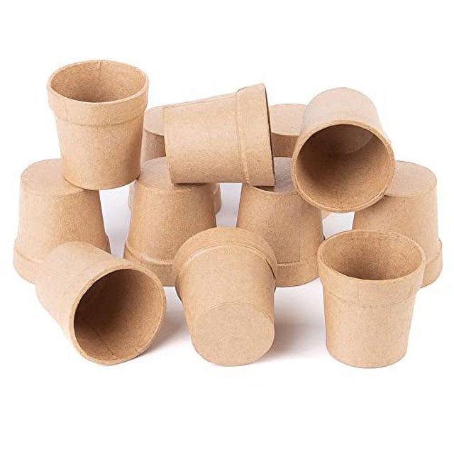 Paper Mache Flower Pots(12 Pcs) These Papier Mache Pots Look Like