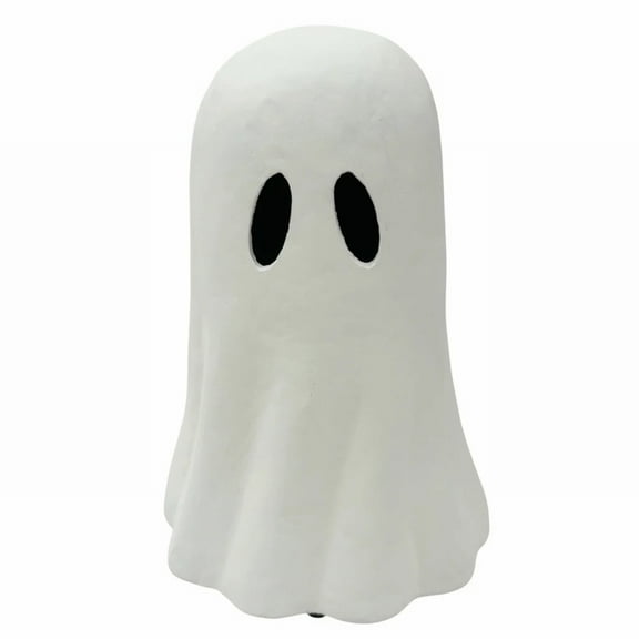 Paper Mache Ghost Tabletop Decoration,11" Halloween Decorations,Resin Halloween Home Standing Ghost Decor Tabletop Decorations,Party Decoration Resin Ghost Sculpture Statue(White,11")