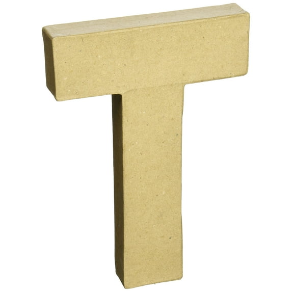 Paper-Mache Letter, 8" x 5.5"