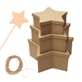 thumbnail image 1 of Paper Mache Star Christmas Tree Gift Box Set: Create Unique and Festive Gifts for Your Loved Ones, 1 of 4