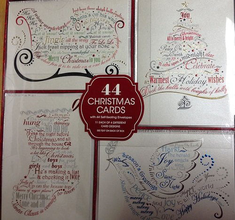 Paper Magic Christmas Cards 44 ct 864072 HOLIDAY WRITTEN