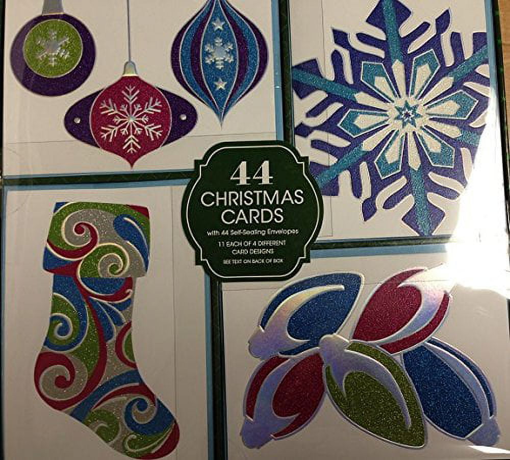 Paper Magic Christmas Cards 44 ct 864072 ORNAMENTS