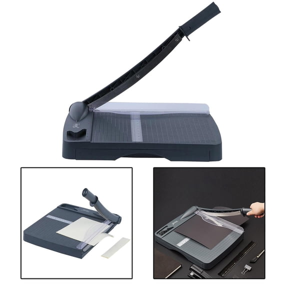 Paper Manual Guillotine 16 Sheet Capacity Photo Cutter for Label Photographs Coupon Scrapbook Craft Office Supplies
