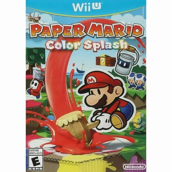 Pre-Owned Paper Mario: Color Splash Nintendo Wii U Role-Playing Physical
