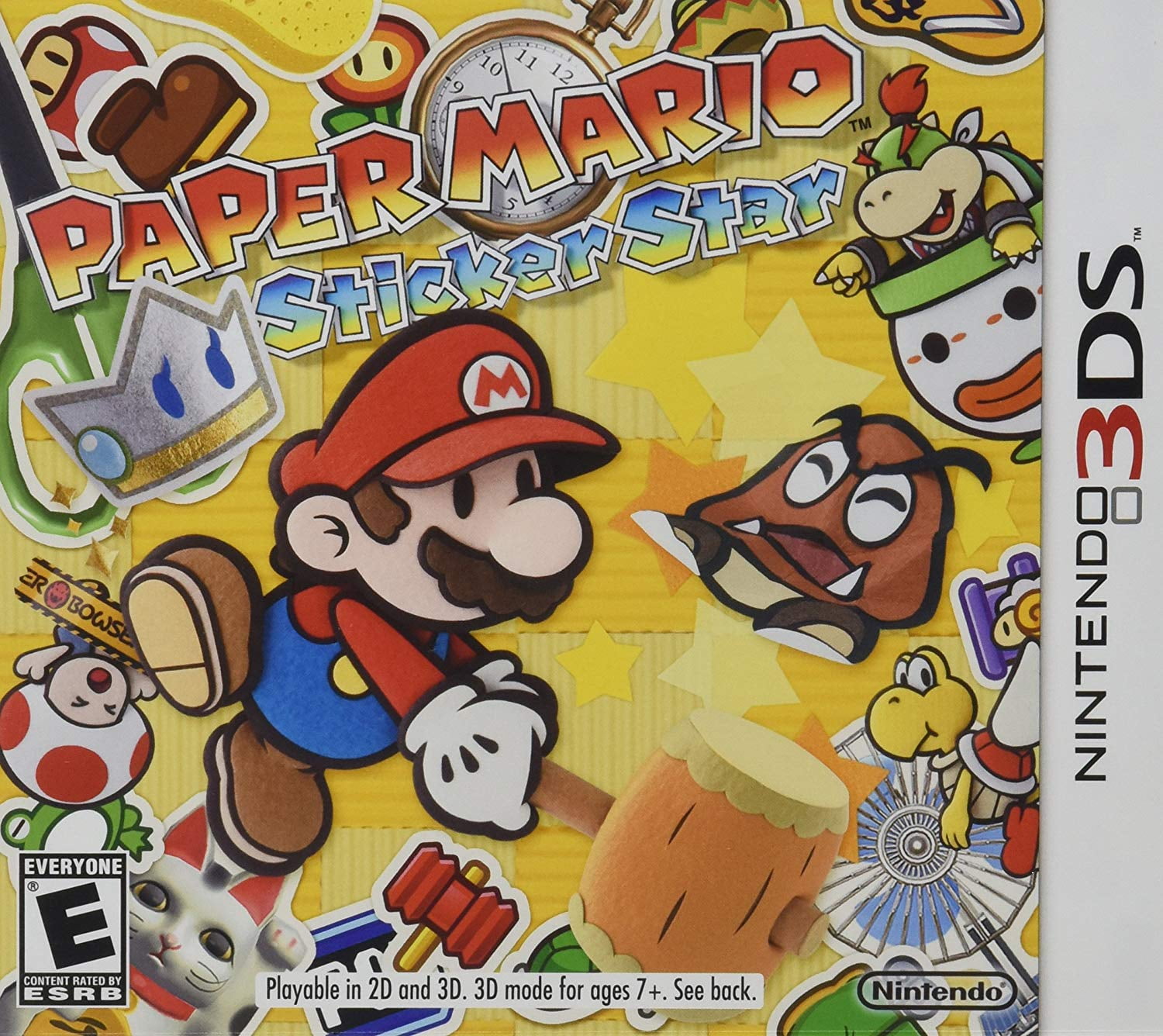 Paper Mario Sticker Star Video Game - Nintendo 3DS