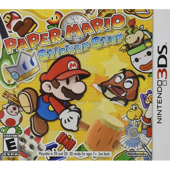 Paper Mario Sticker Star Video Game - Nintendo 3DS