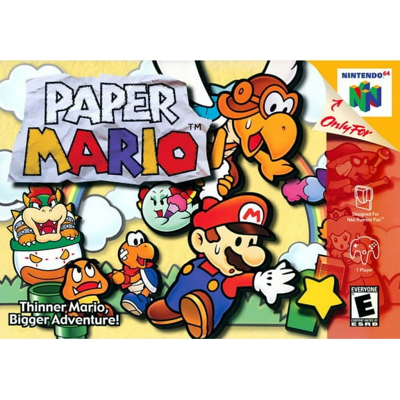 Paper Maro N64 Game(US Version)