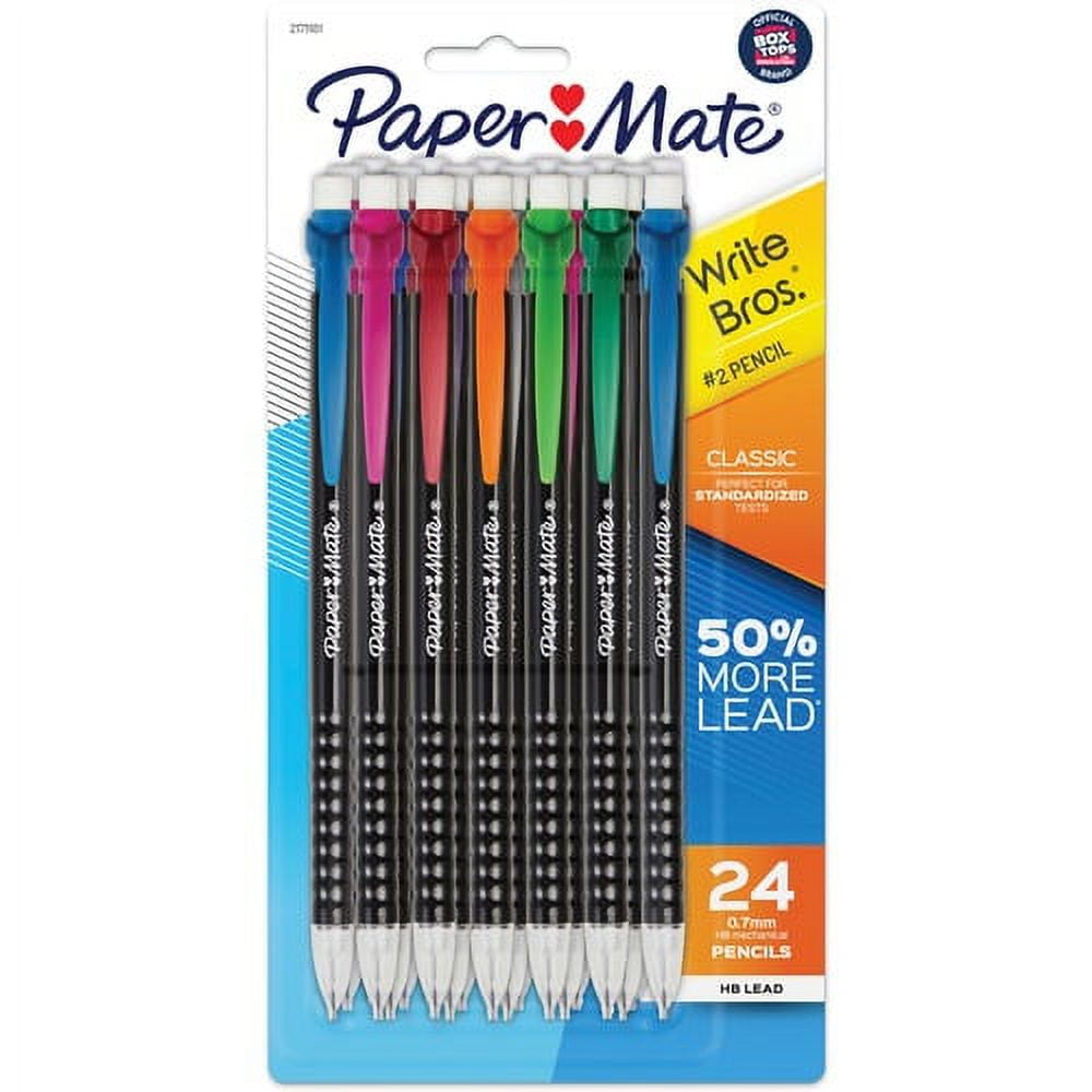 4 Boxes of PaperMate 6 Gel Coloured Crayons | 4 x 6 Pack Large Assorted  Colours