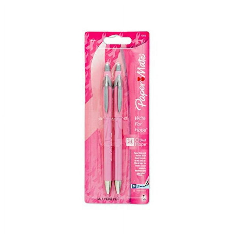 Paper Mate 70673 Write for Hope Retractable Ballpoint Pens Black 2Pack