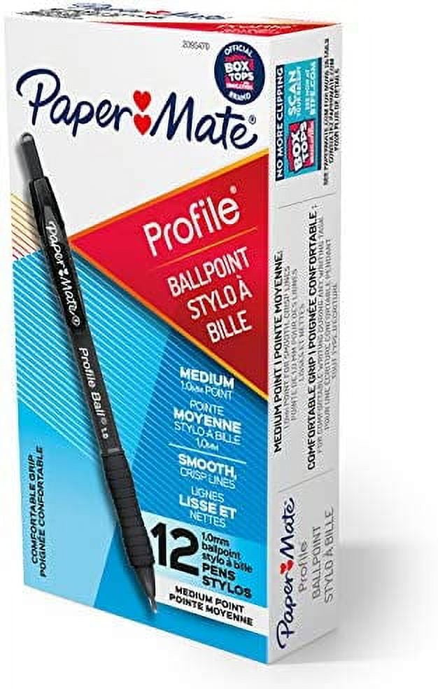 Paper Mate Ballpoint Pen, Profile Retractable Pen, Medium Point (1.0mm