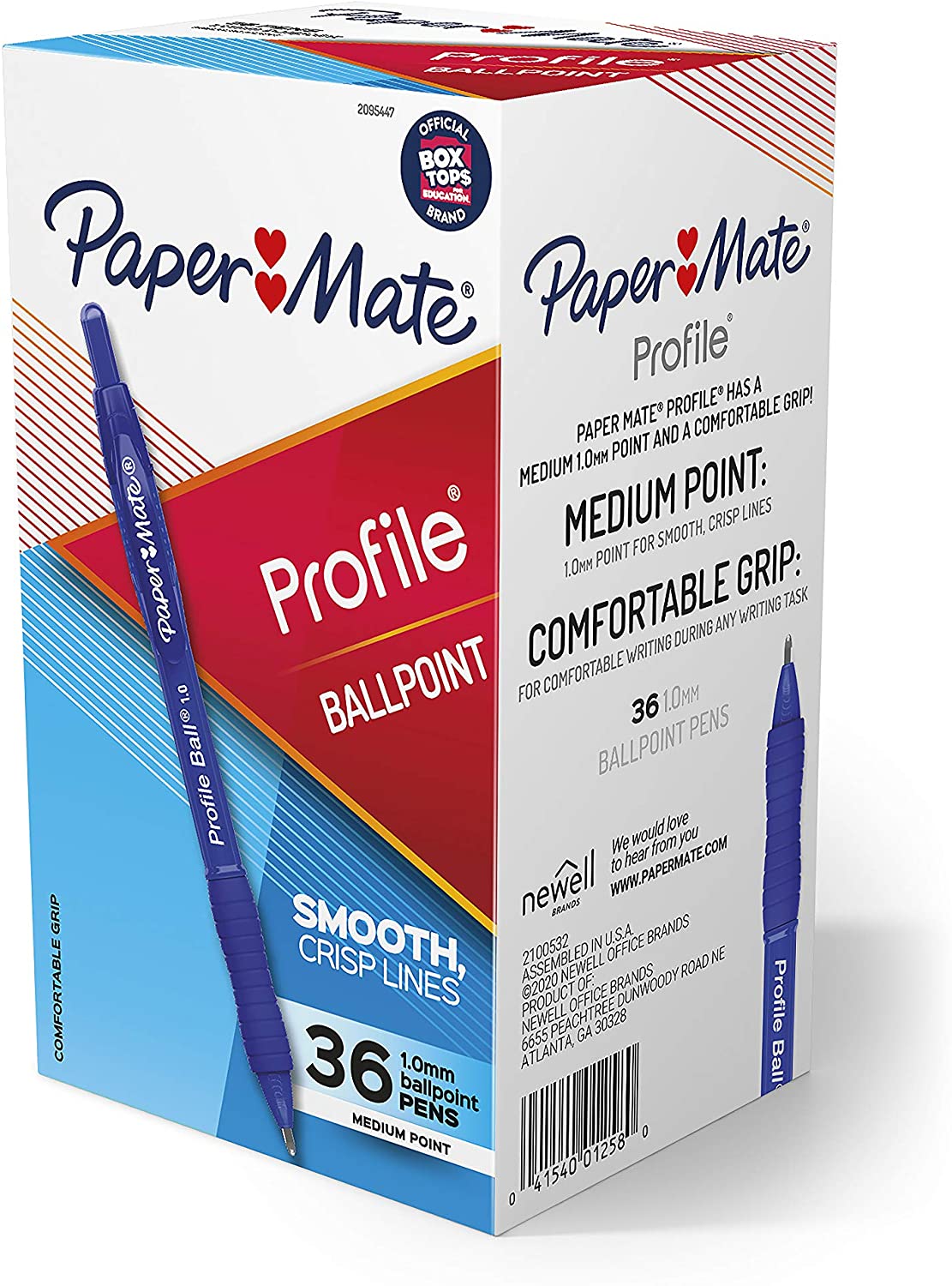 Paper Mate Ballpoint Pen, Profile Retractable Pen, Medium Point (1.0mm
