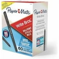 thumbnail image 1 of Paper Mate Ballpoint Pens Write Bros. Black Ink Pens Medium Point (1.0mm) 60 Count, 1 of 6