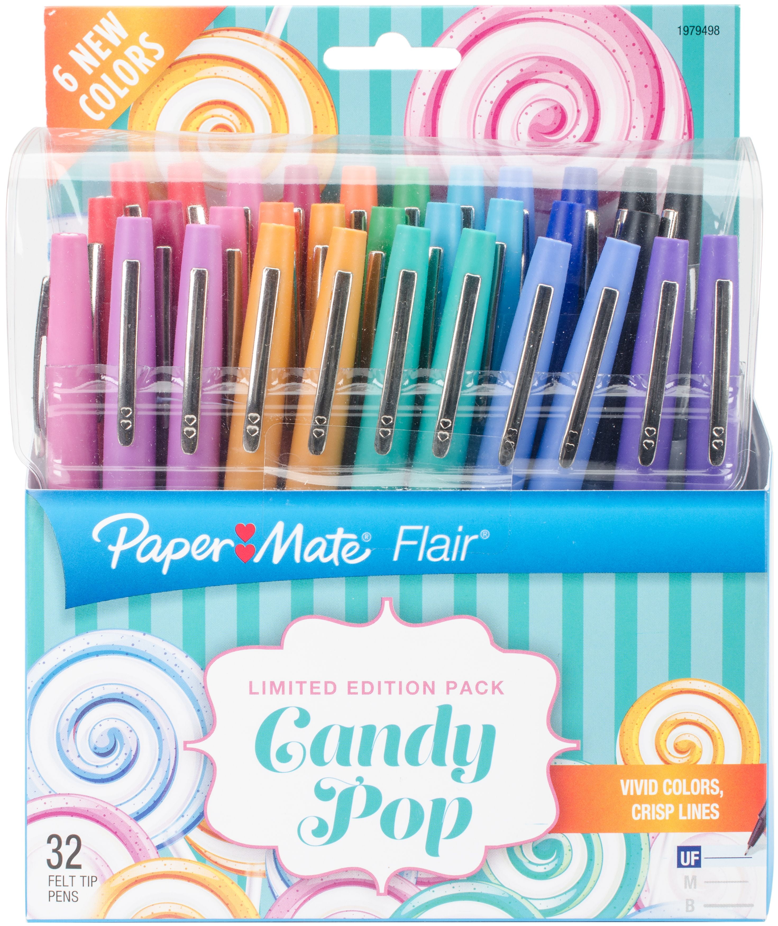 Paper Mate Candy Pop Flair Ultra Fine Felt Top Pens 32/Pkg