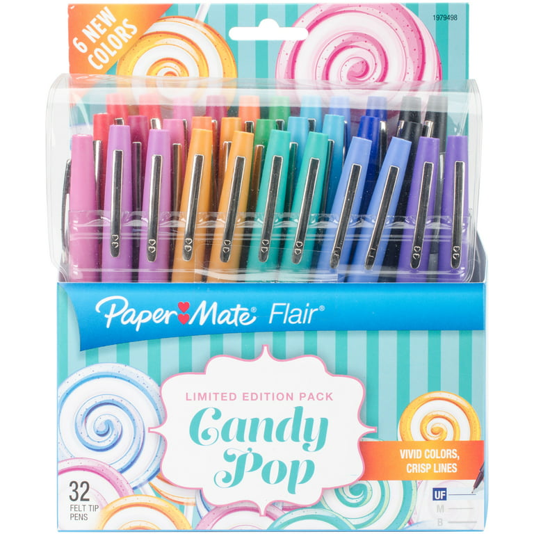 Papermate Flair Porous Point Pens, Ultra Fine Point, Assorted Ink
