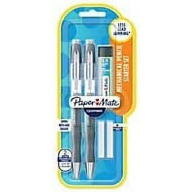 Paper Mate Clearpoint Elite Mechanical Pencil Starter Set, 0.7 mm, Assorted Barrel Colors, Pack of 2