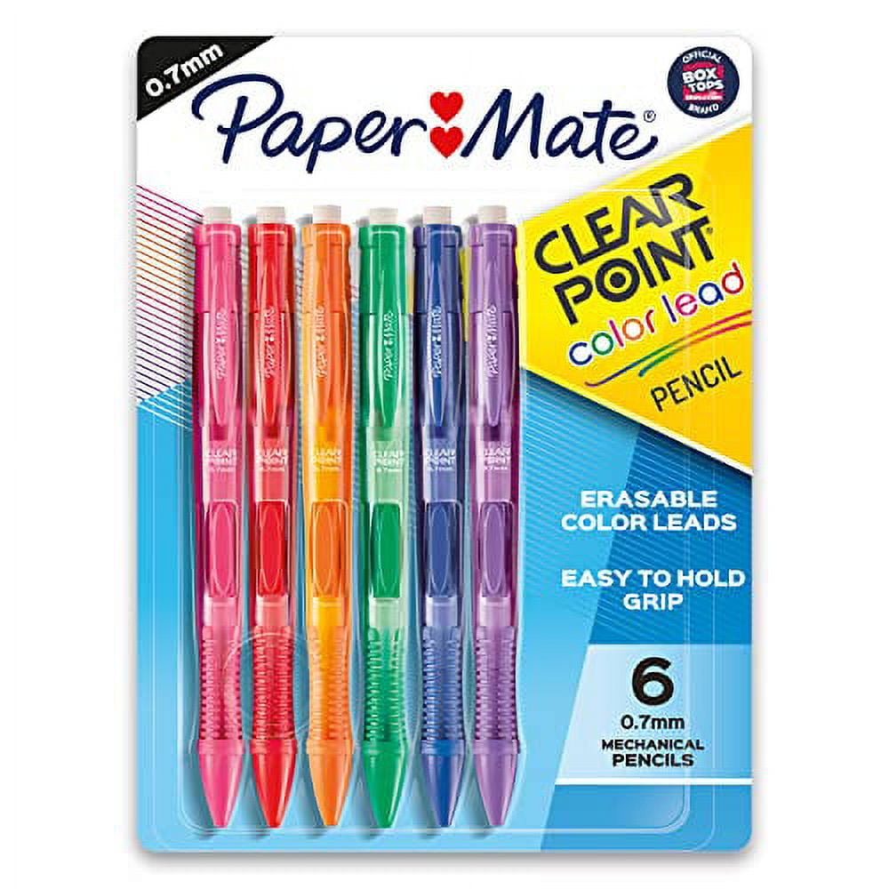 Paper Mate Clearpoint Mechanical Pencils, 0.7 mm Lead Pencil, Black