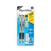 Paper Mate Clearpoint Mechanical Pencils, HB #2 Lead (0.5mm), with Lead Refills and 2 Erasers