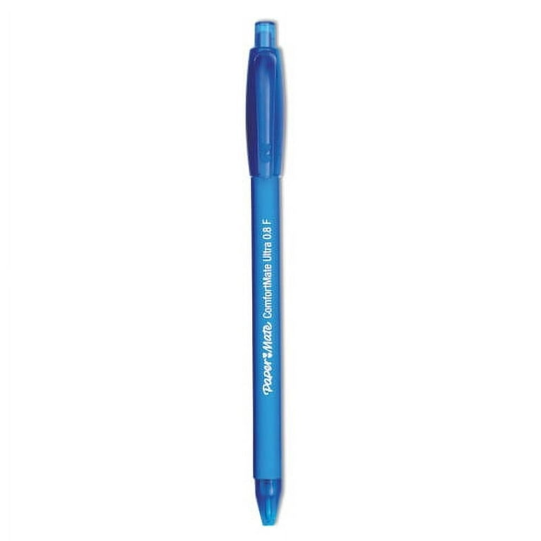 ComfortMate Ultra Ballpoint Pen, Retractable, Fine 0.8 mm, Blue Ink, Blue Barrel, Dozen ComfortMate Ultra Ballpoint Pen, Retractable, Fine 0.8 mm, Blue Ink, Blue Barrel, Dozen