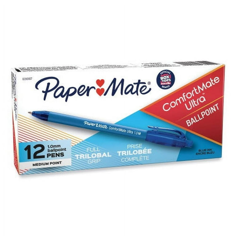 ComfortMate Ultra Ballpoint Pen, Retractable, Medium 1 mm, Blue Ink, Blue Barrel, Dozen ComfortMate Ultra Ballpoint Pen, Retractable, Medium 1 mm, Blue Ink, Blue Barrel, Dozen