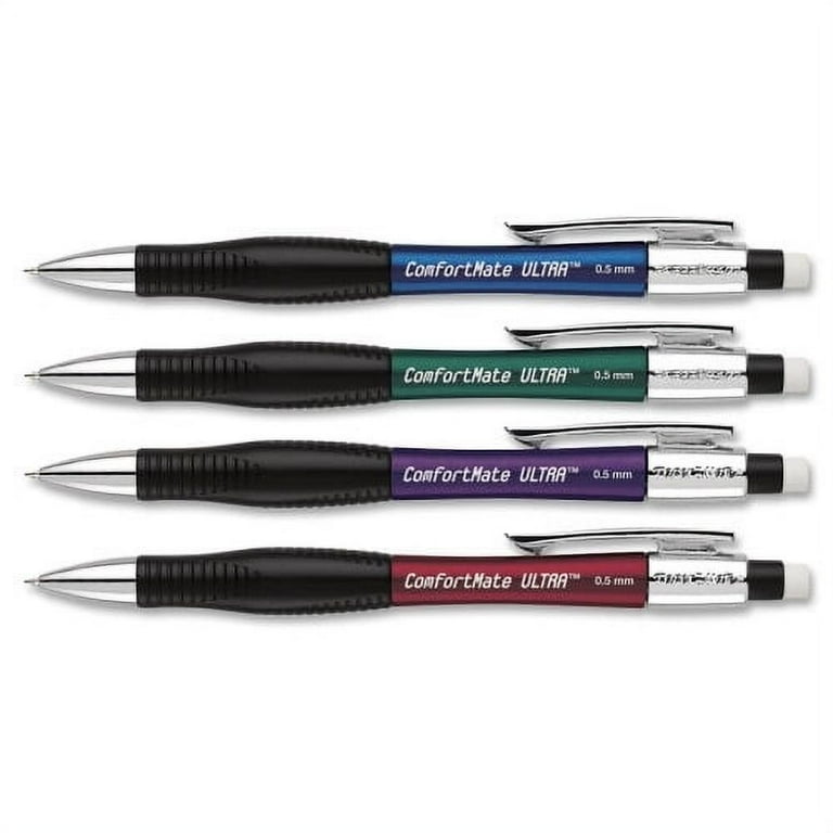 ComfortMate Ultra Mechanical Pencil, 0.5 mm, HB (#2), Black Lead, Assorted Barrel Colors, Dozen ComfortMate Ultra Mechanical Pencil, 0.5 mm, HB (#2), Black Lead, Assorted Barrel Colors, Dozen