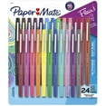 Paper Mate Felt Tip Pens Flair Marker Pens, Medium Point, Assorted, 24