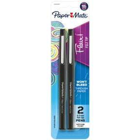 Paper Mate Flair Felt Tip Pens, #1 Teacher Choice, Medium Point (0.7mm), Black, 2 Count
