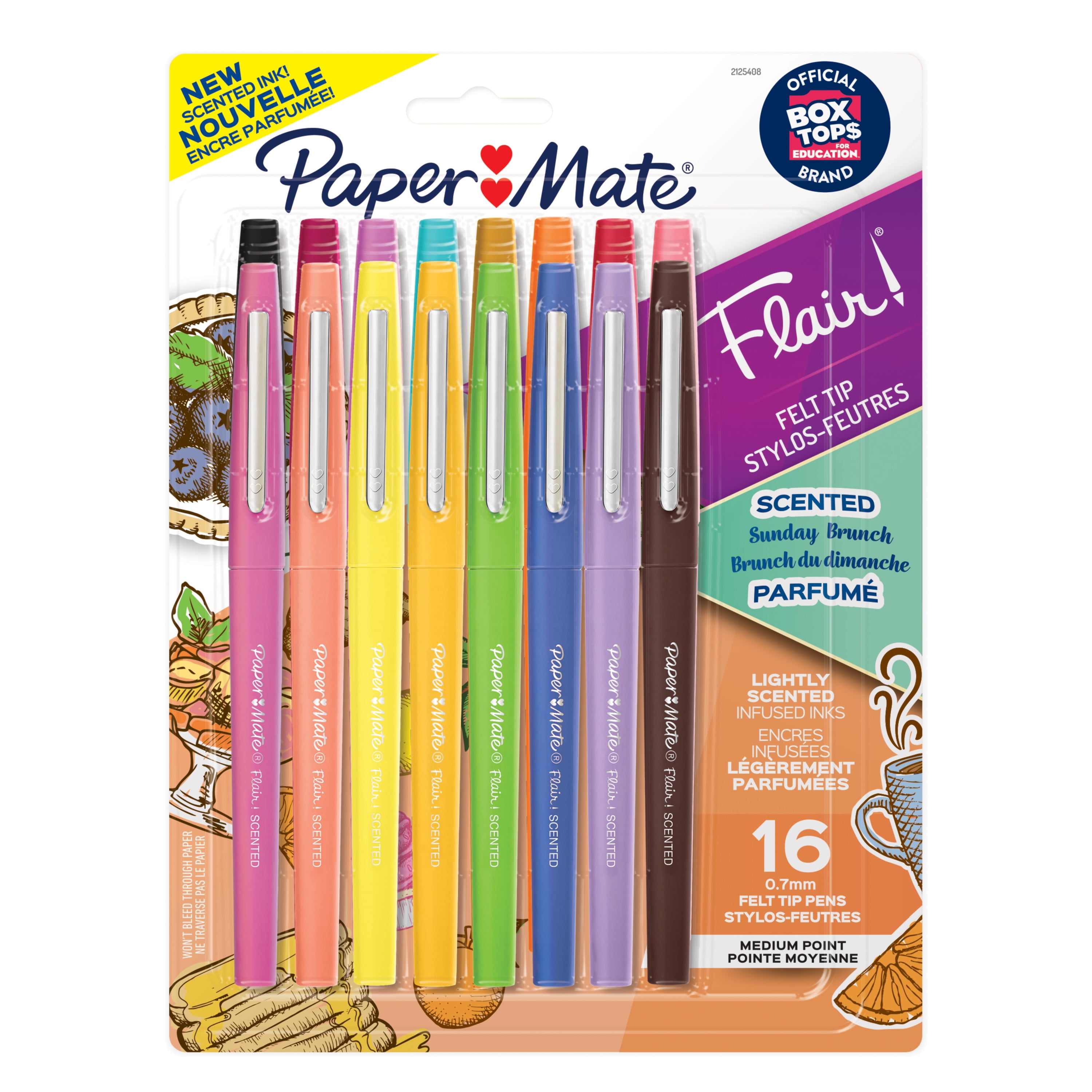 Paper Mate Flair Felt Tip Pens, Medium Point, 0.7mm, Scented