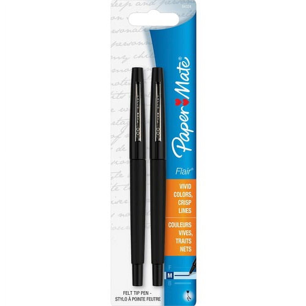 https://i5.walmartimages.com/seo/Paper-Mate-Flair-Point-Guard-Felt-Tip-Marker-Pens-Medium-Pen-Point-Black-Water-Based-Ink-Black-Barrel-2-Pack-Bundle-of-10-Packs_bf597ed1-b64d-4a5c-b97c-63603b350b70.7d375b8c0343fbf87429747b4e3e0e25.jpeg