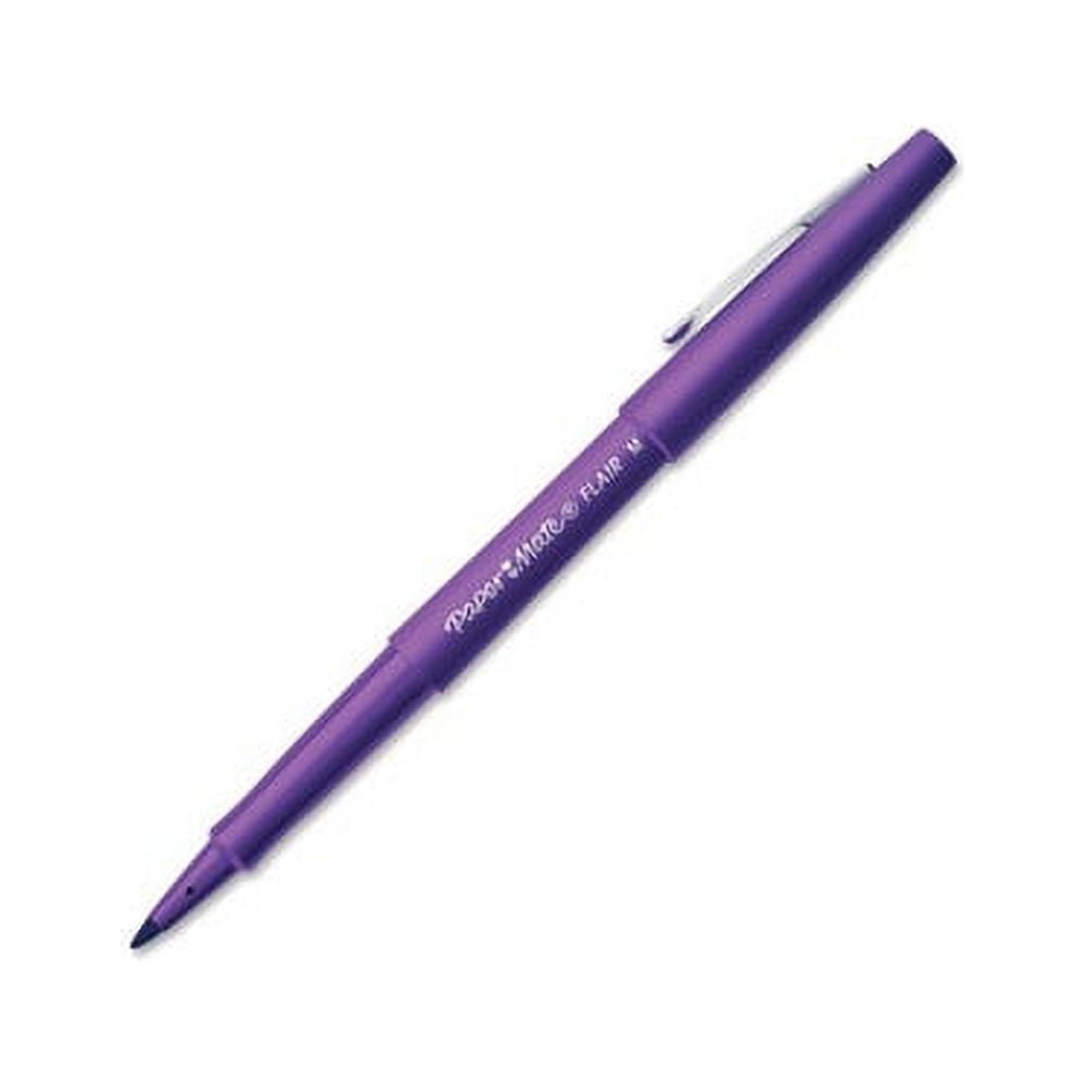 https://i5.walmartimages.com/seo/Paper-Mate-Flair-Point-Guard-Felt-Tip-Marker-Pens-Medium-Pen-Point-Purple-Water-Based-Ink-Purple-Barrel-12-Dozen_7210fa20-0863-4084-8337-8c9a2a443c9c.748a836beab13ad0ede69c470d5269b0.jpeg