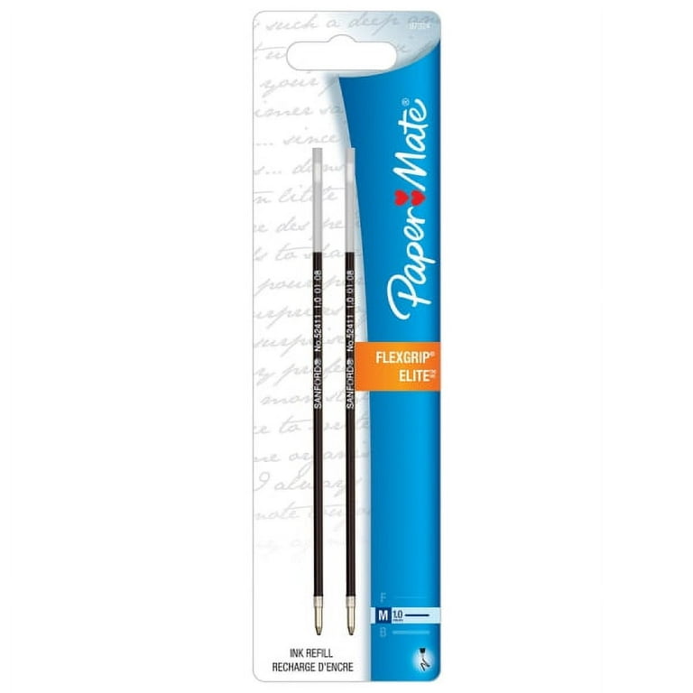 Paper Mate Flexgrip Ballpoint Pens, Black Ink (Pack of 5) | WHSmith