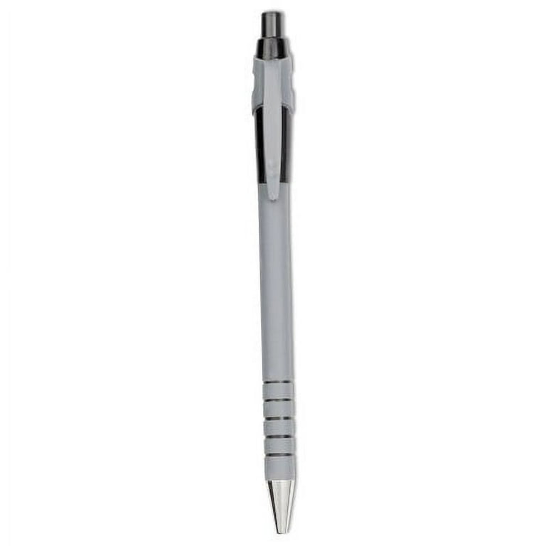 FlexGrip Ultra Recycled Ballpoint Pen, Retractable, Medium 1 mm, Black Ink, Black/Gray Barrel, Dozen FlexGrip Ultra Recycled Ballpoint Pen, Retractable, Medium 1 mm, Black Ink, Black/Gray Barrel, Dozen
