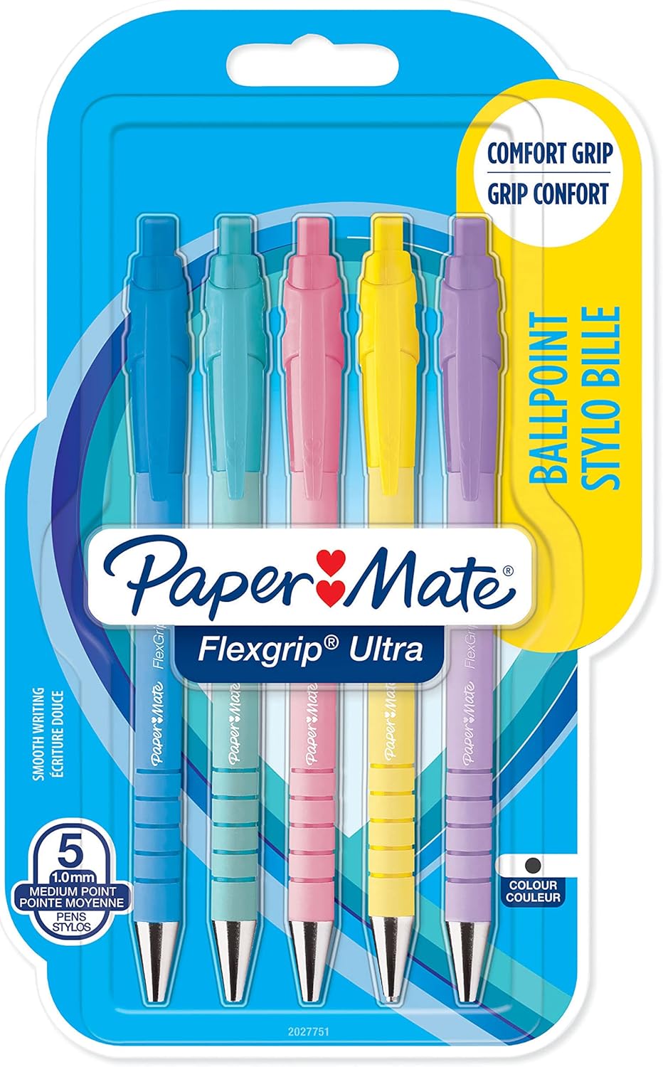 Paper Mate Flexgrip Ultra Pastel Ballpoint Pens Medium Point (1.0mm