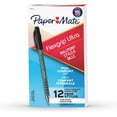 Paper Mate Flexgrip Ultra Stick Fine Point Ballpoint Pens, 12 Black Ink